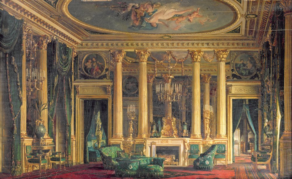 A Salon in the Hotel of Monsieur Basile Parent, Place Vendome, Paris, 1866 by Charles Giraud