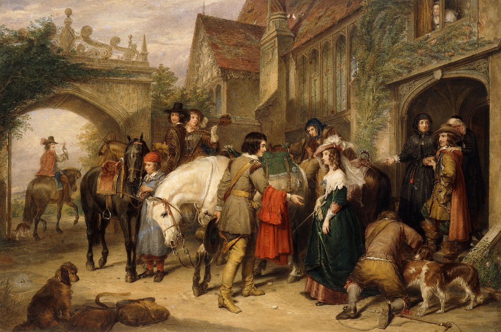 The Departure of Charles II from Bentley in Staffordshire, the House of ...