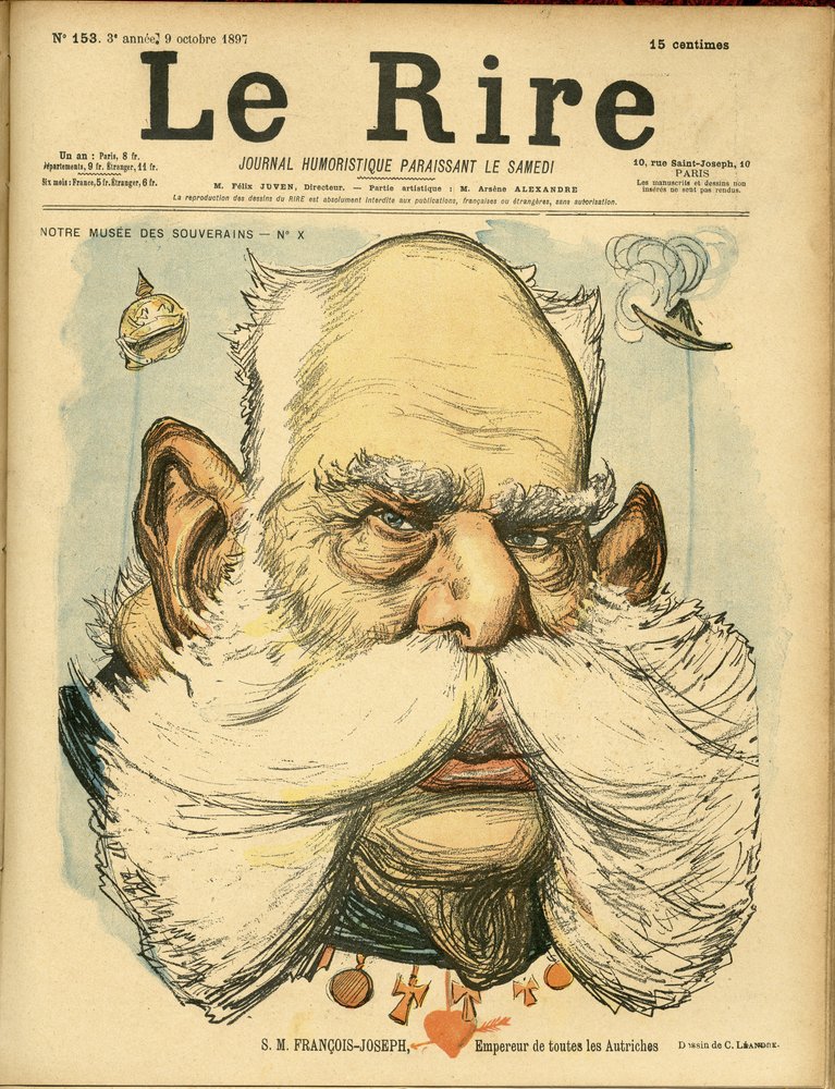 Illustration of Charles Leandre (1862-1934) for the Cover of Le Rire
