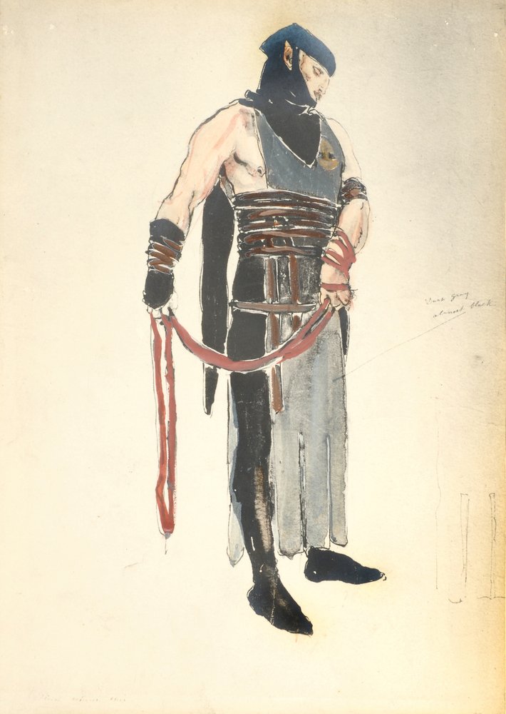 Costume Design for the Queen's Servant in The Death of Tintagiles