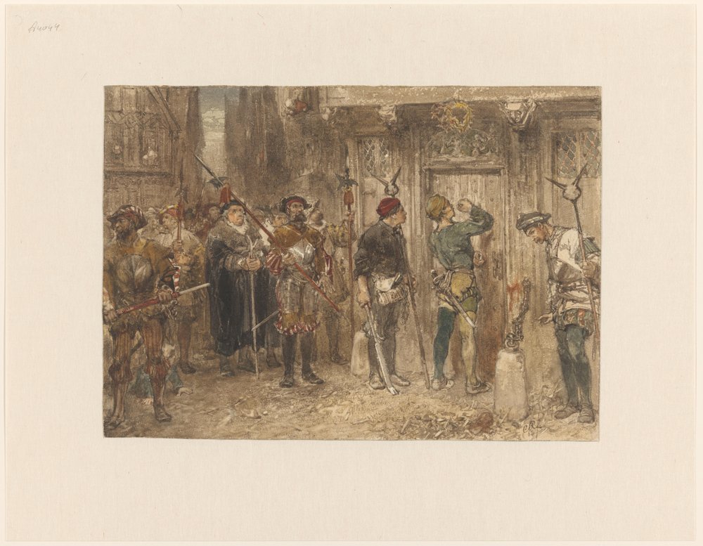 The Suspicious House by Charles Rochussen: Fine art print