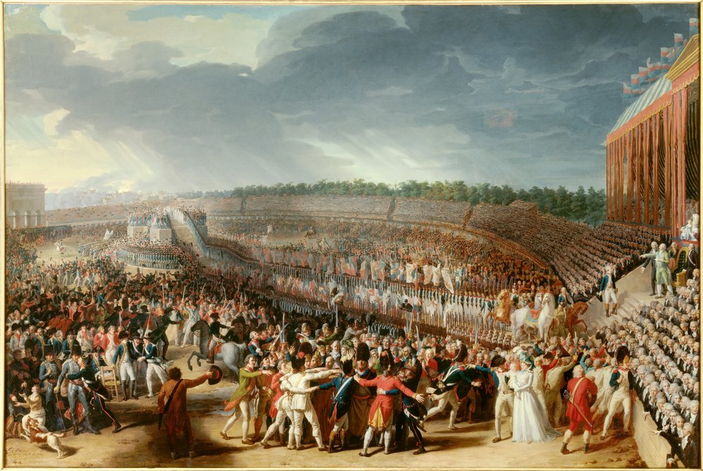 1st Federation / July 14, 1790 フランス革命 French Revolution: the fete of the Federation on 14 July 1790 at