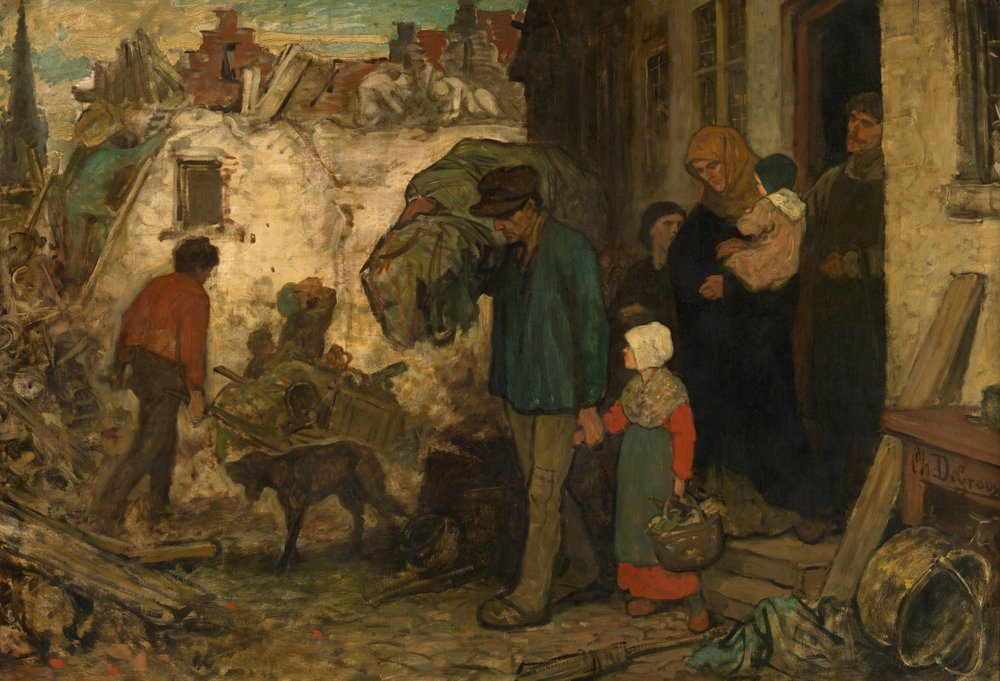 The Expulsion by Charles de (1825 70) Groux