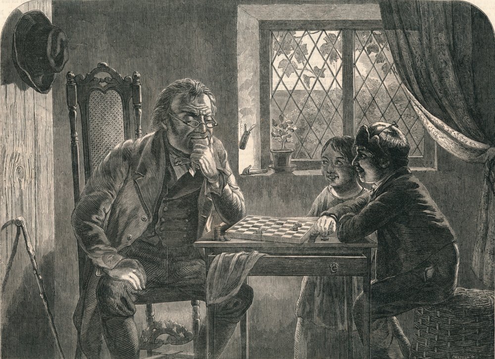 “A Fix - Black To Move”, 19th century by Cheltnam