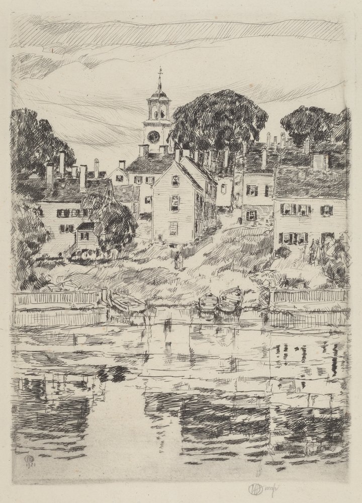 The Church Tower, Portsmouth by Childe Hassam