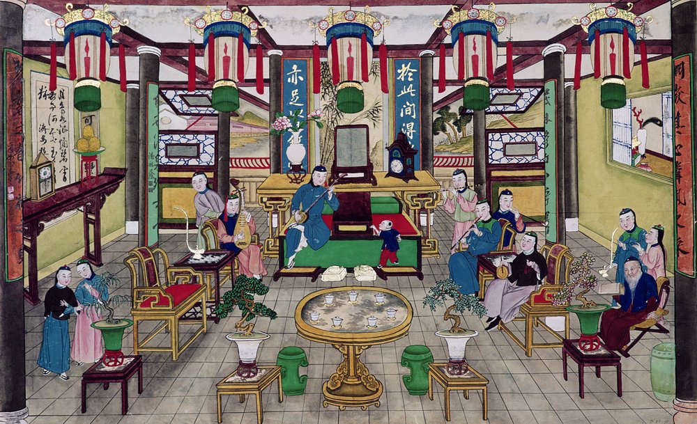 A Room in the House of Mr. Kong, a Peking Merchant