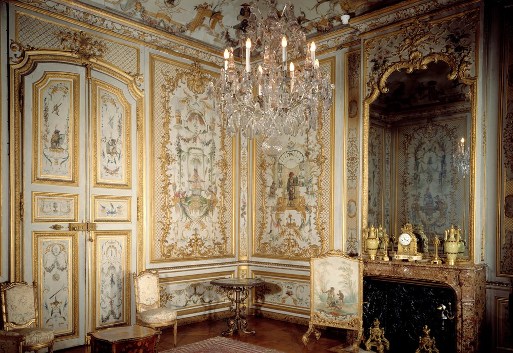 View of the Cabinet of the Monkeys or “La Grande Singerie” by Christophe Huet (1700-1759), 1737. Chantilly, Musée Condé by Christophe Huet