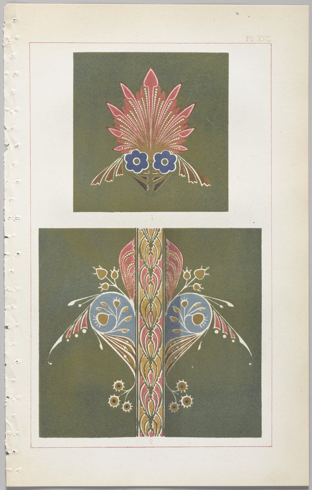 the art of decorative design christopher dresser The Art of Decorative Design: With an Appendix, Giving the Hours of the Day  at Which Flowers Open, Published by Day & Son, London, 1862
