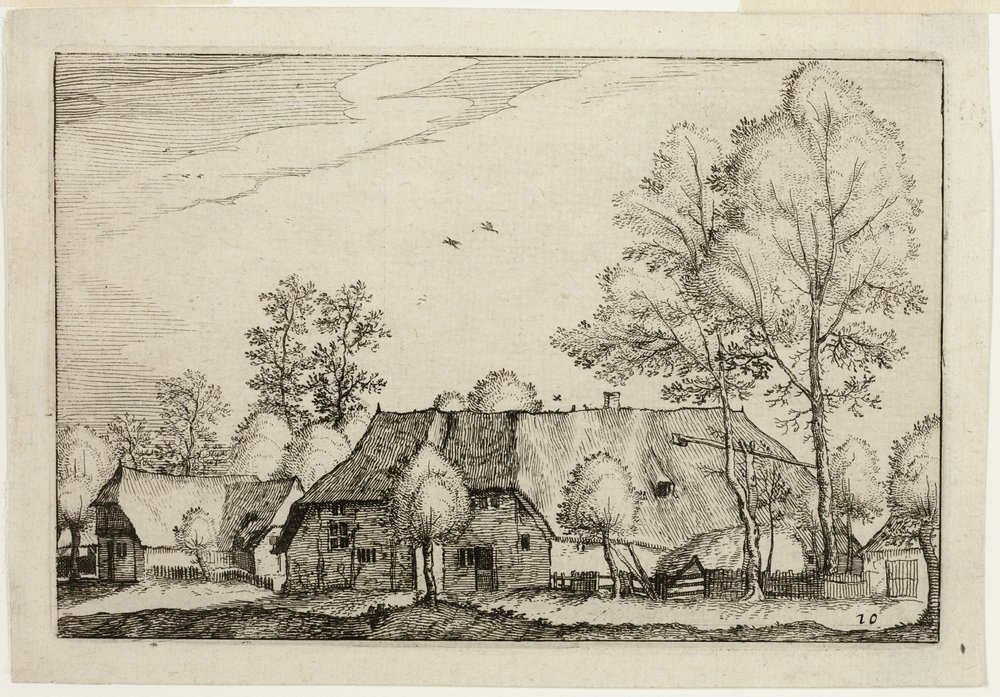 Large Farm, plate ten after Pictures of Farms, Country Houses and ...