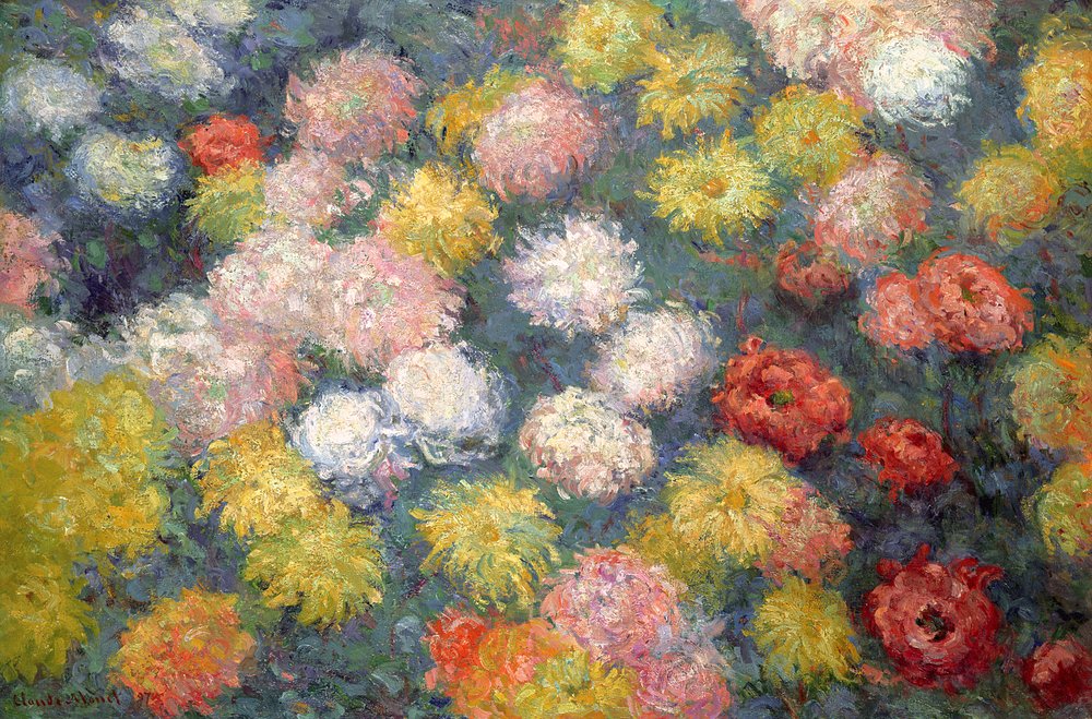 Chrysanthemums, 1897 by Claude Monet