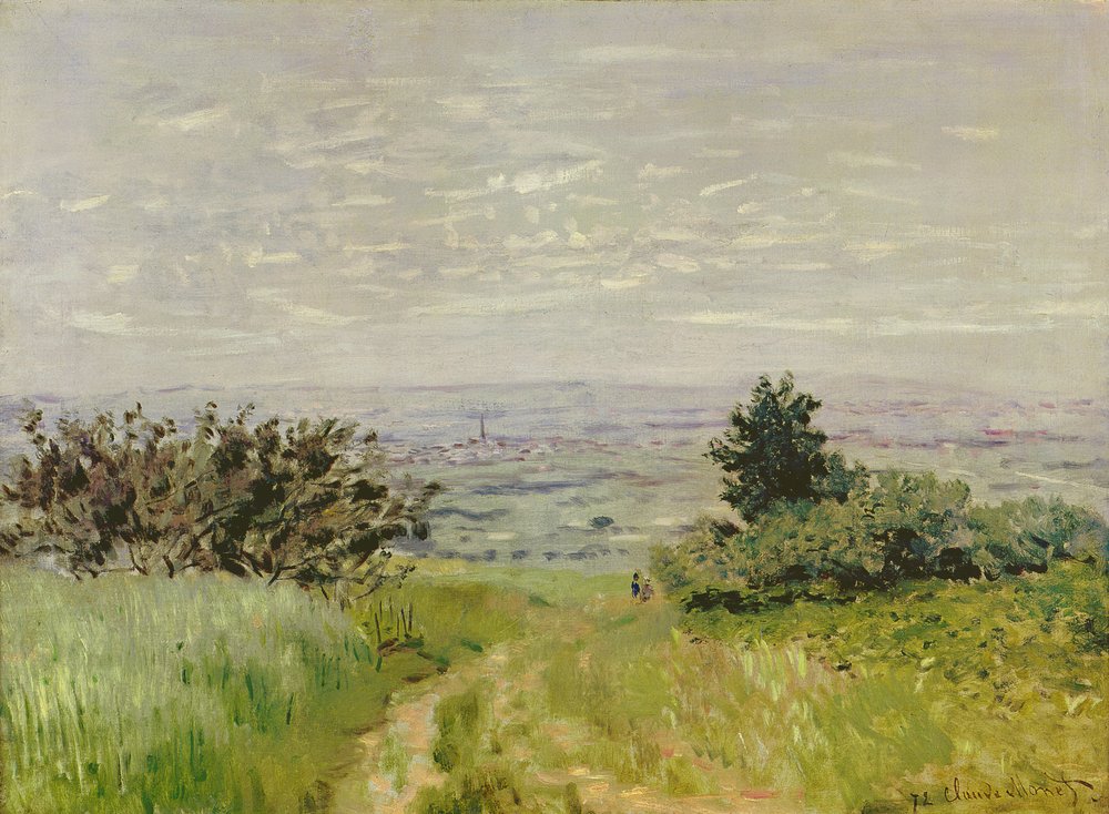 Landscape, Full View of Argenteuil (Hills of Sannois), 1872 by Claude Monet