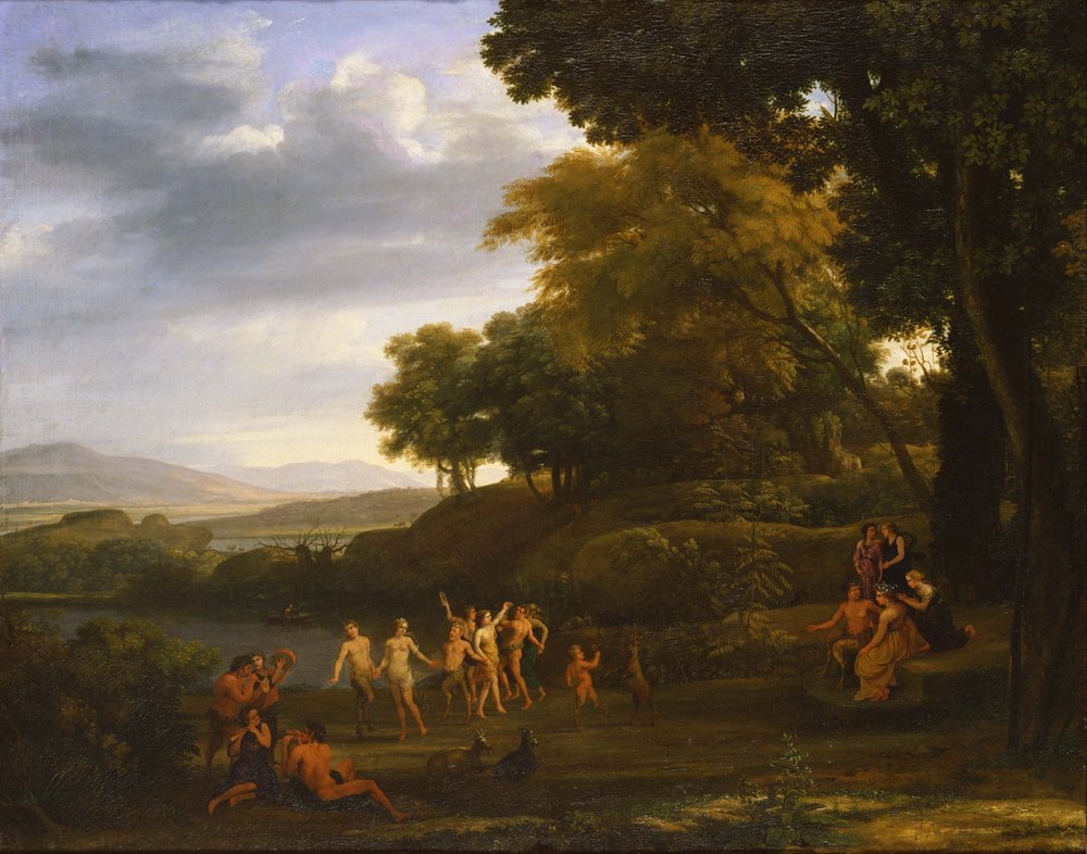 Dancing Satyrs and Nymphs in the Landscape by Claude Lorrain