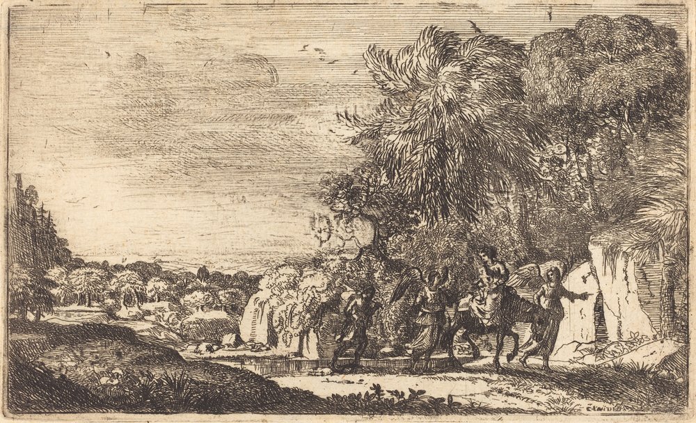 The Flight into Egypt by Claude Lorrain: Fine art print
