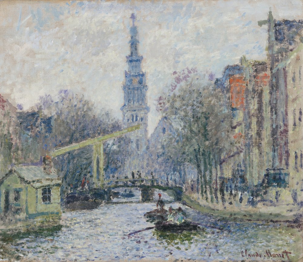 Canal in Amsterdam by Claude Monet: Buy fine art print