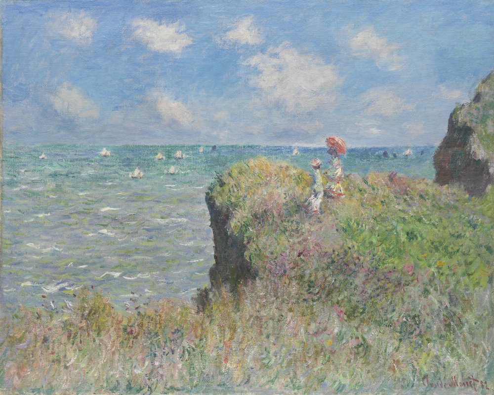 Cliff Walk at Pourville, 1882 by Claude Monet