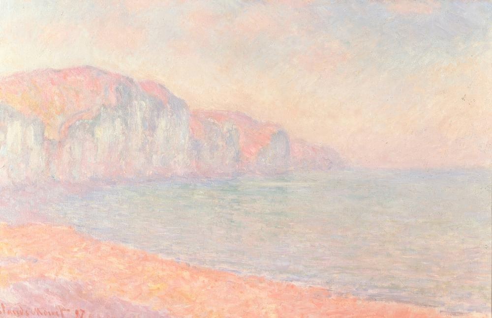 Cliffs at Pourville in the Morning by Claude Monet