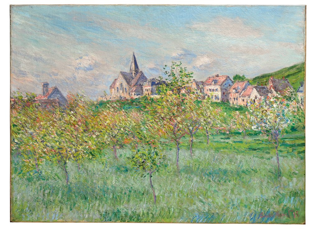 Spring in Giverny, afternoon effect, 1885 by Claude Monet