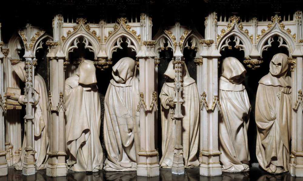 The penitents at the tomb of Philip the Bold (1342-1404), sculpture by Claus Sluter (1350-1406), 15th century. Dijon, Museum of Fine Arts by Claus Sluter