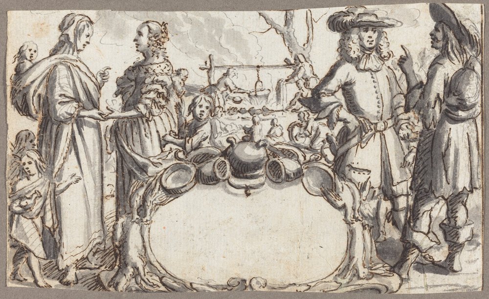 Allegory of Poverty and Wealth by Conrad Meyer