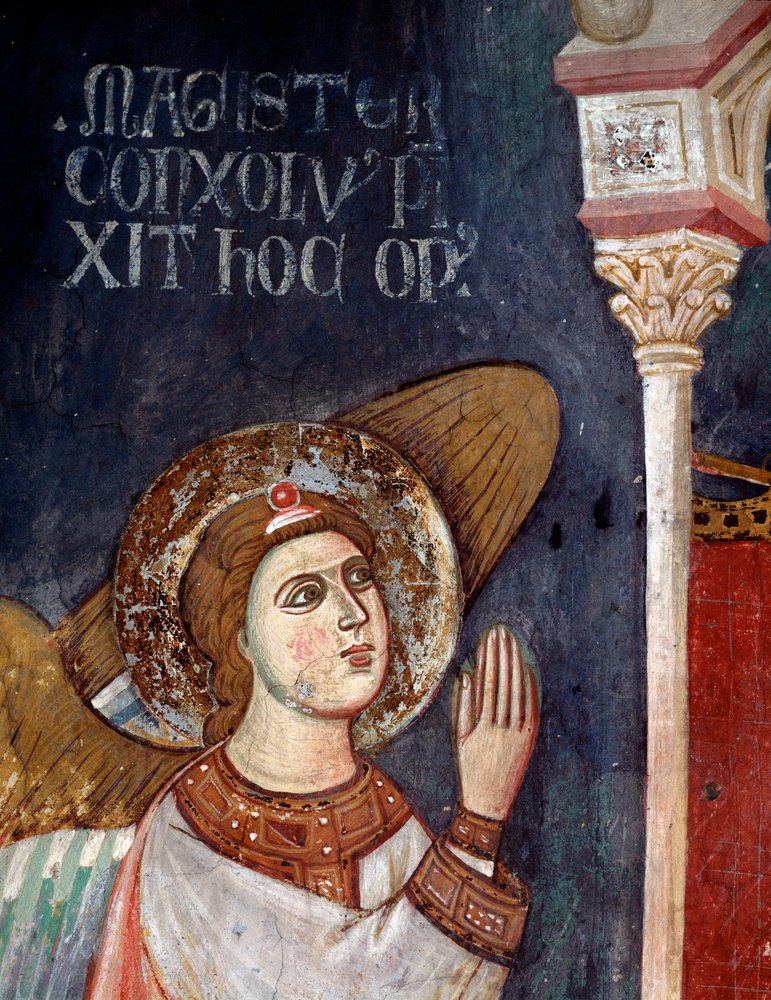 Virgin with child surrounded by angels (detail) by Consolo