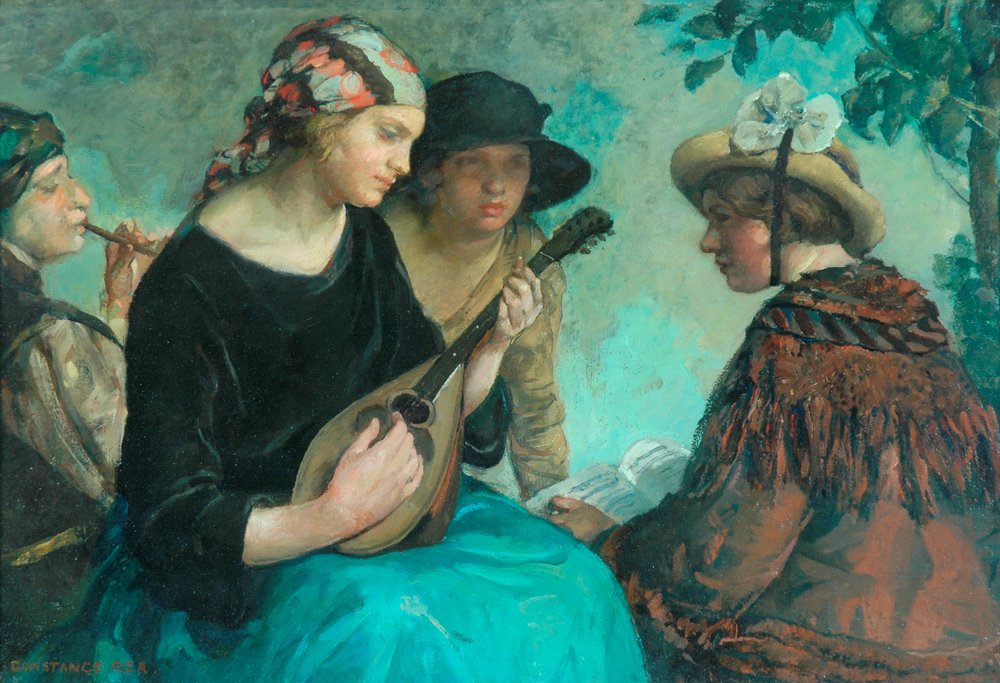 Girl with a Mandolin by Constance Rea: Buy fine art print