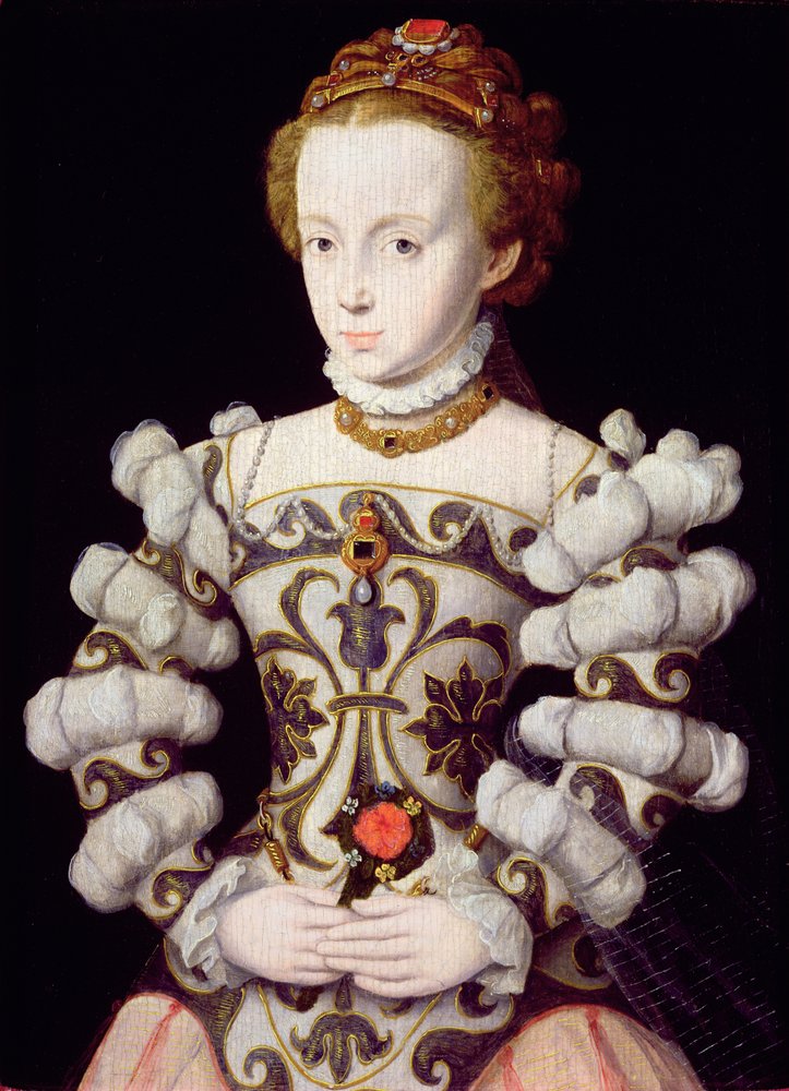 Portrait of a girl holding a rose by Corneille de Lyon