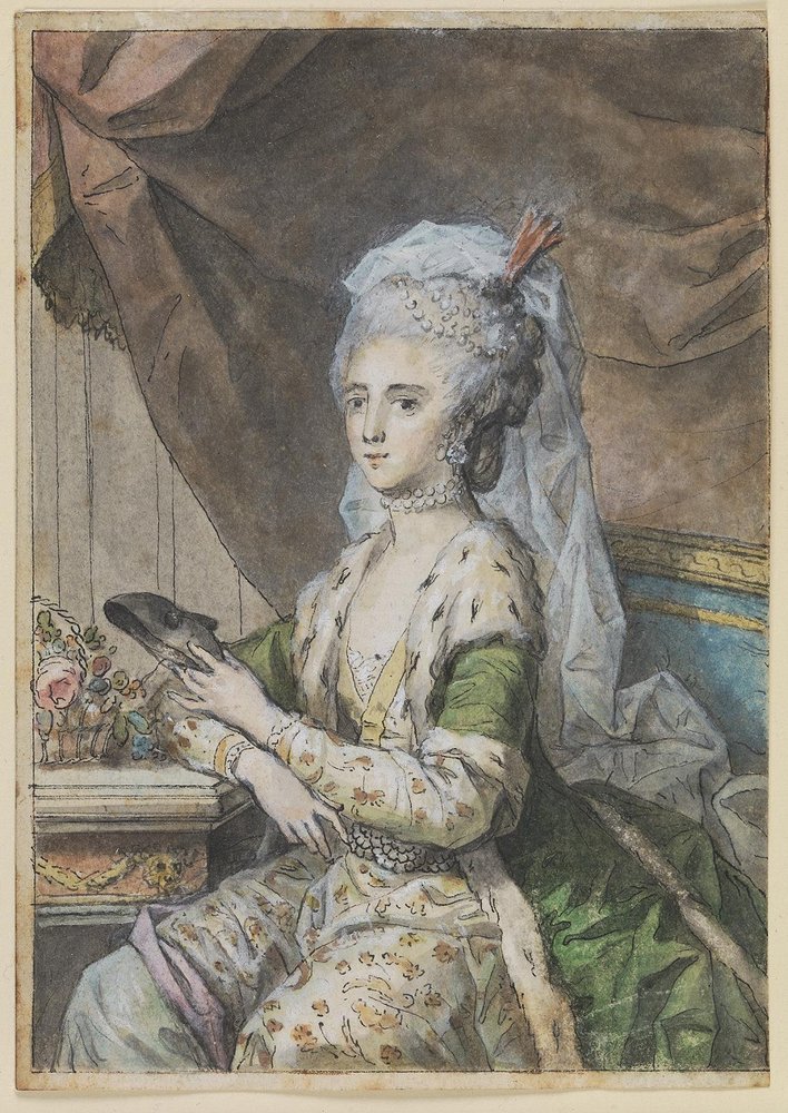 Louise, wife of Prince Karl of Hesse-Kassel, wearing Turkish Costume by Cornelius Høyer