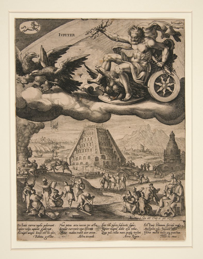 Jupiter, from the series Seven Planets by Crispijn de Passe the Elder
