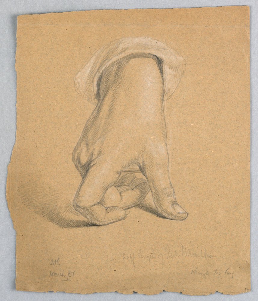 Study of Right Hand of Alexander Hamilton