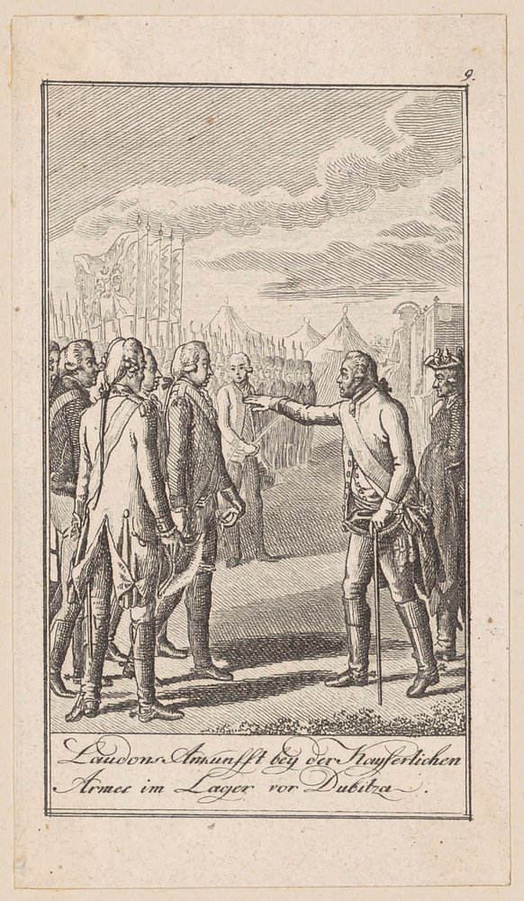 Plate 9 from “Illustrations from Recent History” by Daniel Nikolaus Chodowiecki