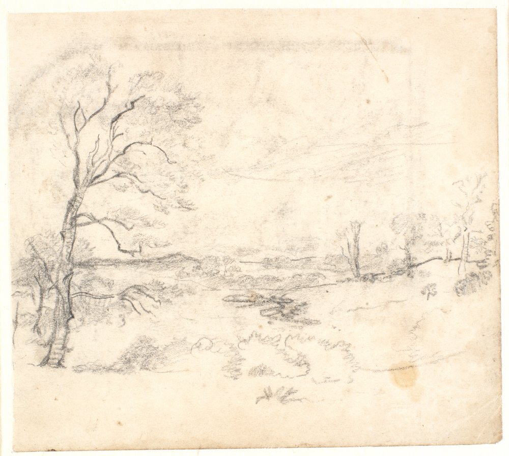 View Over a Hilly and Wooded Landscape by Dankvart Dreyer