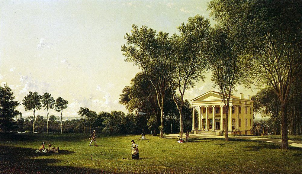 A Game of Croquet, 1873 by David Johnson