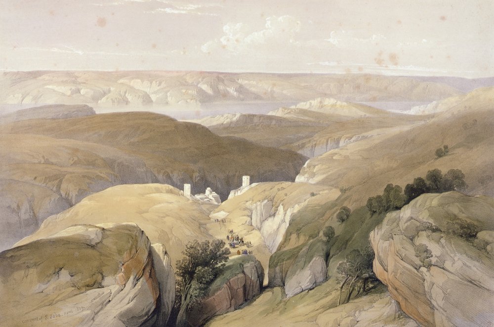 Convent of St. Saba, April 1839 by David Roberts