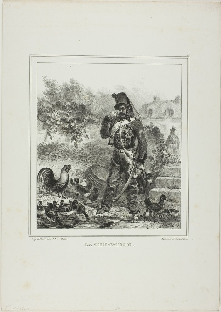 Temptation by Denis Auguste Marie Raffet: Fine art print