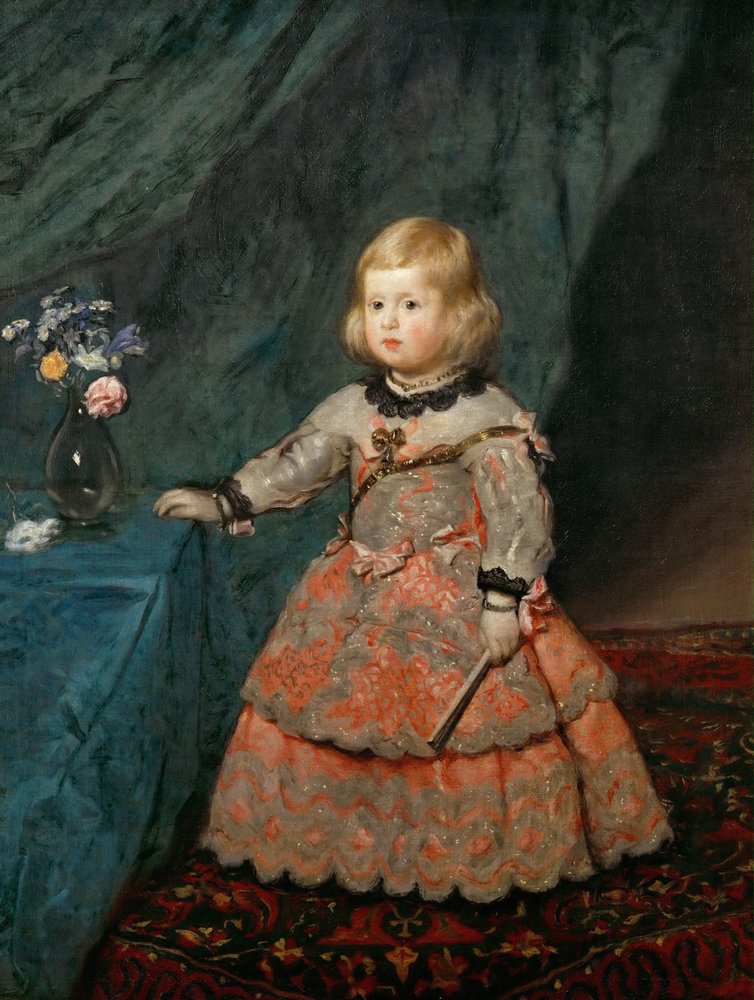 Baroque: Portrait of the Infanta Margaret Theresa (1651-1673) in a Pink Dress, c. 1653 by Diego Velázquez