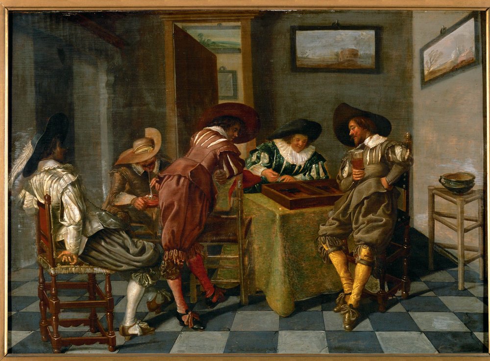 Card Players by Dirck Hals