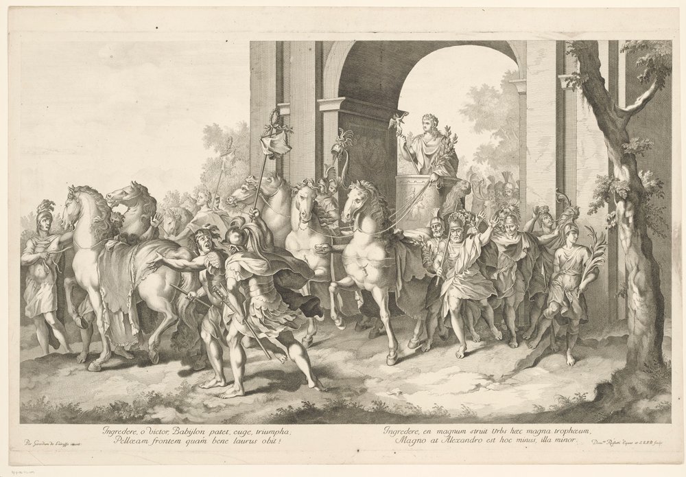 Military Procession with Alexander the Great on a Triumphal Chariot