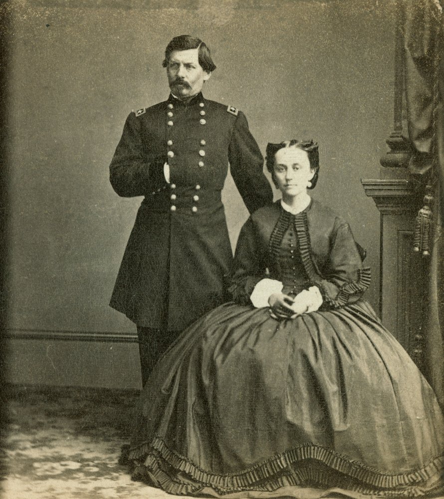 Major General George B. McClellan and His Wife, Published by Anthony's ...