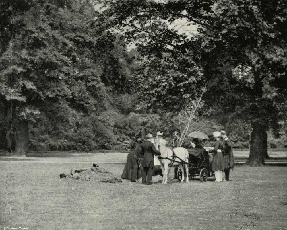 Her Majesty Planting a Tree in the Grounds of Buckingham Palace as a ...