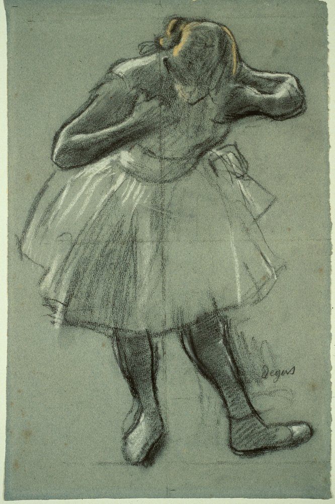 Dancer Bending Forward by Edgar Degas