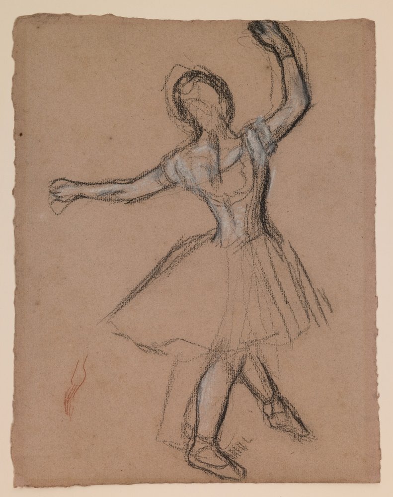Dancer on Stage and in Motion, c. 1880-85 by Edgar Degas
