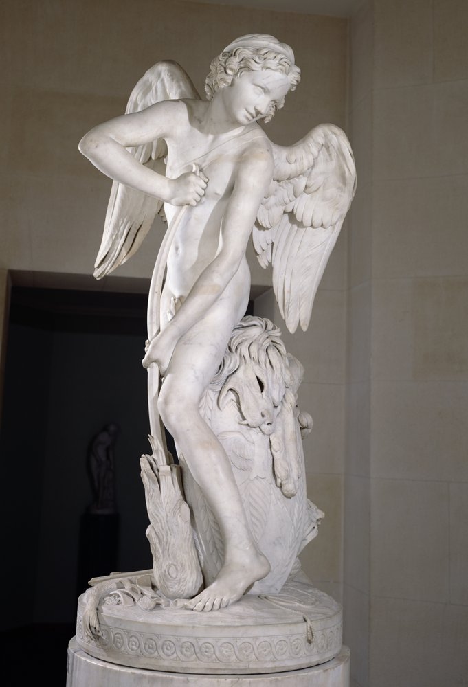 Cupid Carving His Bow from the Club of Hercules, 1747-50 by Edmé Bouchardon