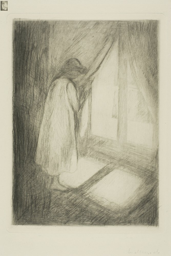 The Girl at the Window by Edvard Munch