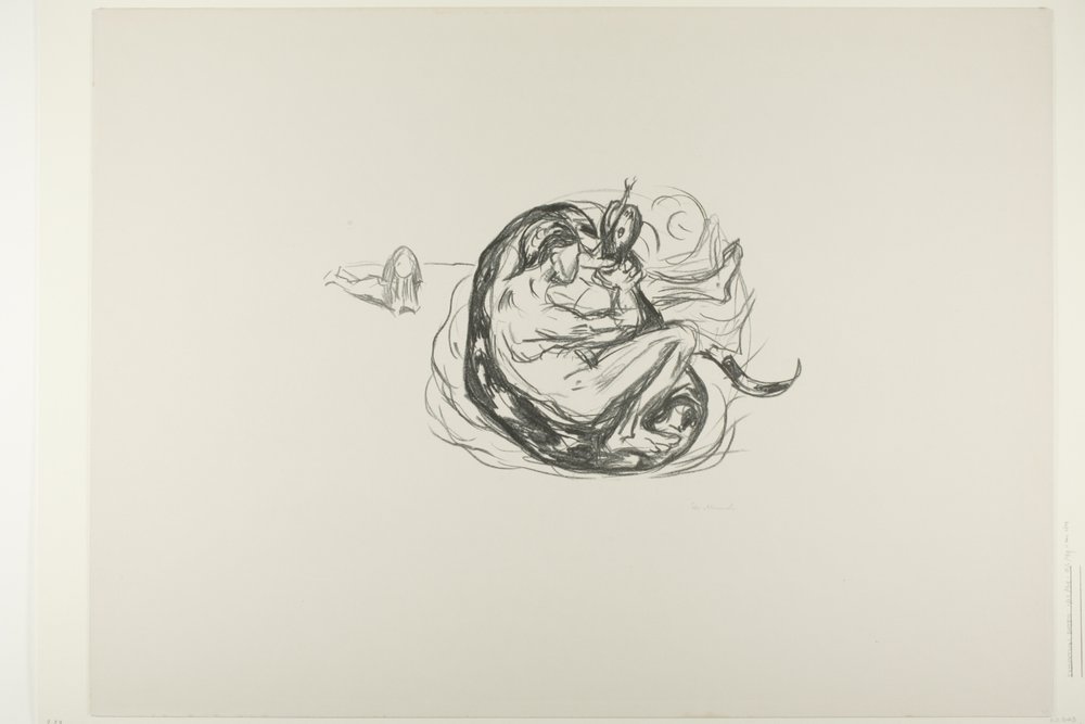 The Serpent is Killed by Edvard Munch