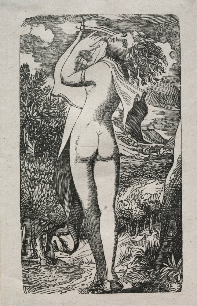 Bacchante or The Player on The Lyre by Edward Calvert