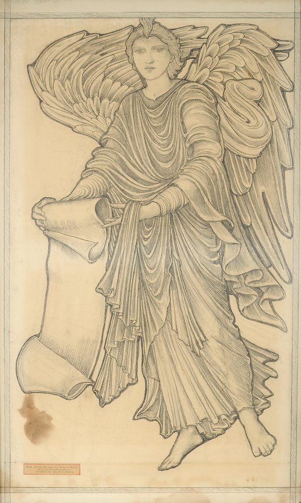 Angel with Scroll - Figure Number Ten by Edward Burne-Jones