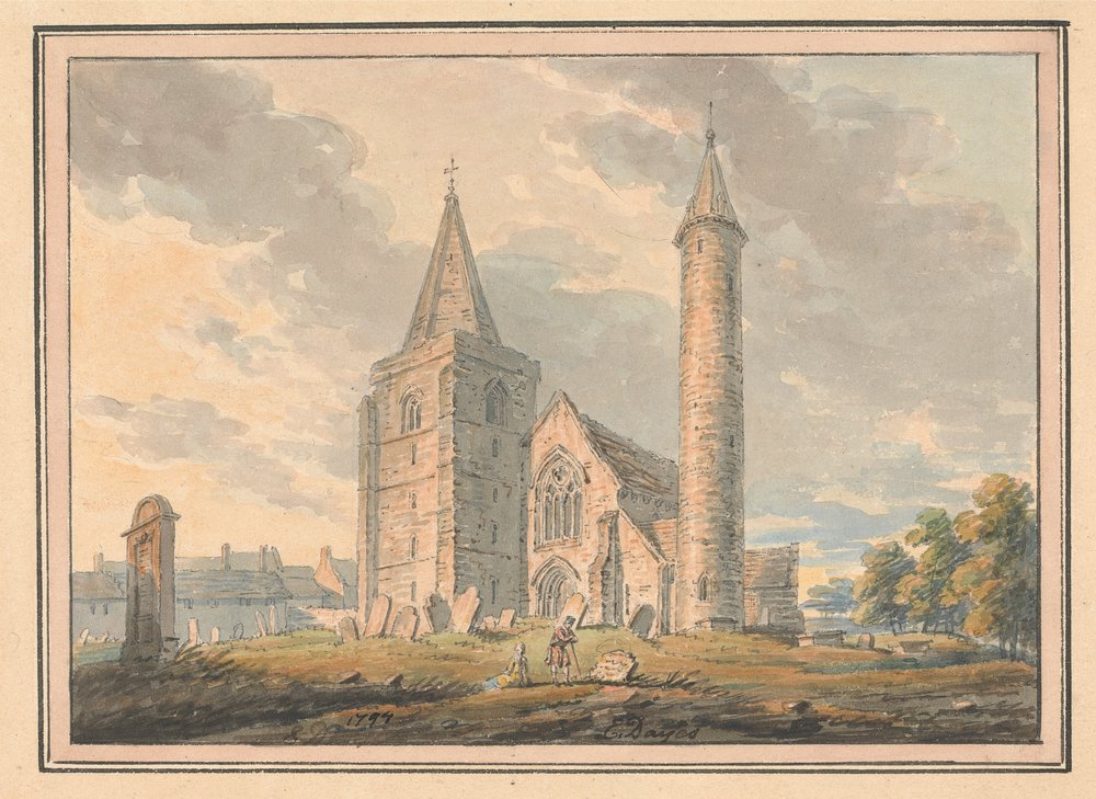 Brechin Cathedral and Round Tower, Forfarshire, Scotland