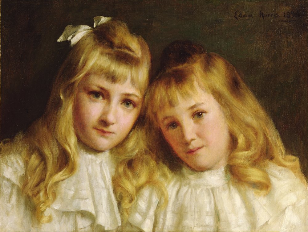 Sisters by Edwin Harris: Highest-quality art reproduction