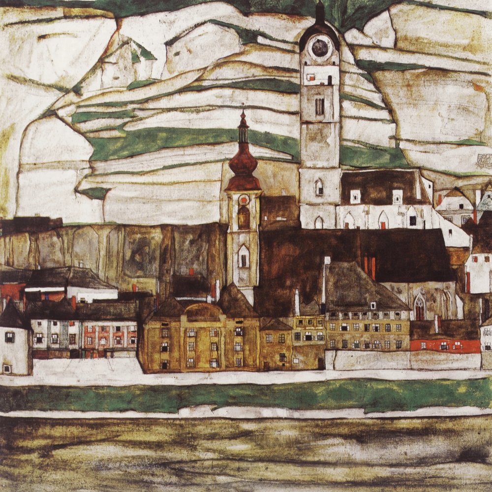 Stein on the Danube (district of Krems) by Egon Schiele