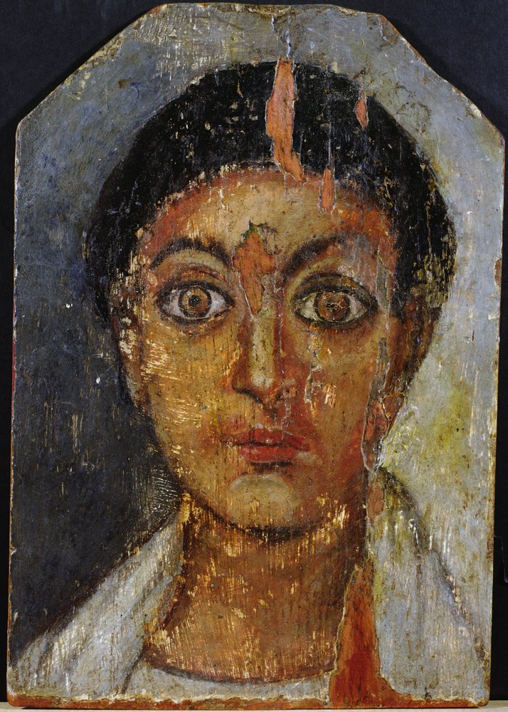 Fayum Portrait of a Young Man, 2nd-3rd Century by Egyptian